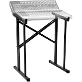 Liquid Stands Portable Audio Mixer Stand - Angled Foldable &amp; Adjustable Studio Music Mixer Synth, MPC Stand For Drum Machines, DJ Turntables, Audio Rack Music Equipment &amp; More