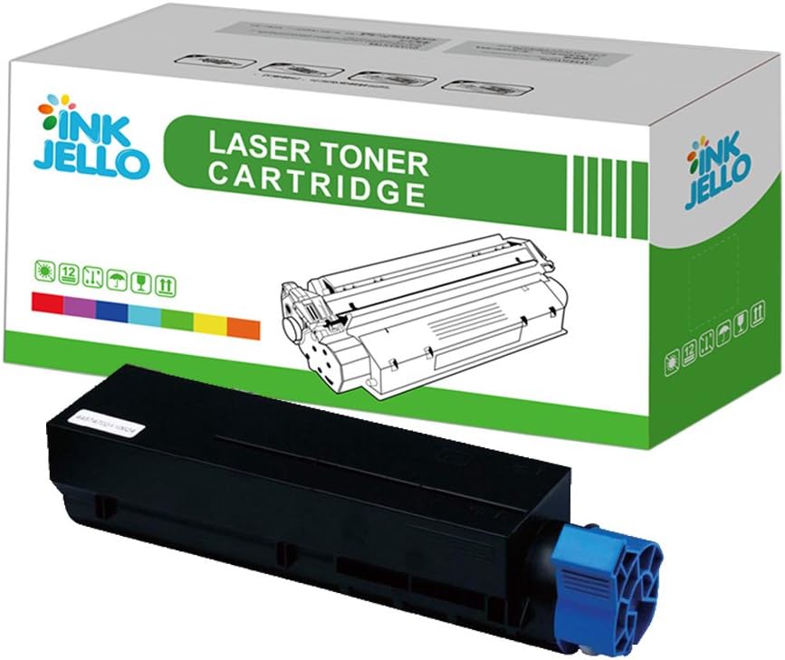 InkJello Toner Cartridge for Printer Compatibile with Oki B412 B432 B512 MB472 MB492 MB562 (Black)
