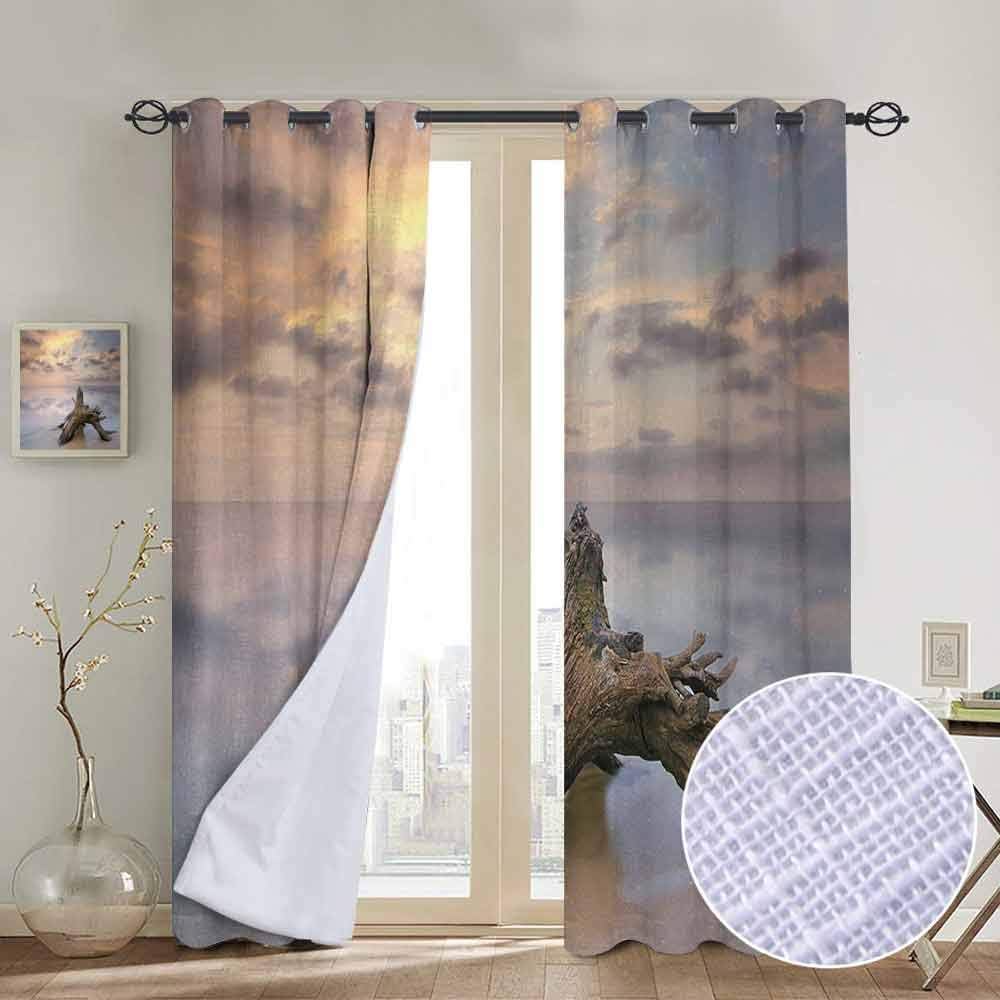 Amazon.de: NUOMANAN Küchenvorhänge, Treibholz, Sonnenmotiv mit