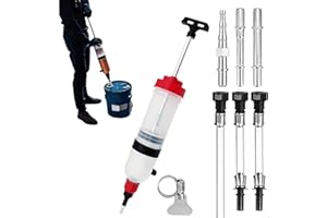 Oil Extractor Pump 200ml/500ml/1500-1.5L Brake Syringe | Dual-Purpose Suction Tool for Transmission Engine Coolant | Transfer