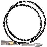 Paintball Filling Equipment Adapter Air Hose Extension,39in Air Filling Station Charging System Whip Hose with 8mm Male and Female Qick Connector
