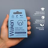 Waken Peppermint Dental Floss 25m Pack of 2 100% Natural Vegan Eco Packaging view 2