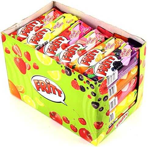 Fritt Fruit Chews Assortment Candy with Vitamin C 2.5-ounce (70g) (Pack of 30)