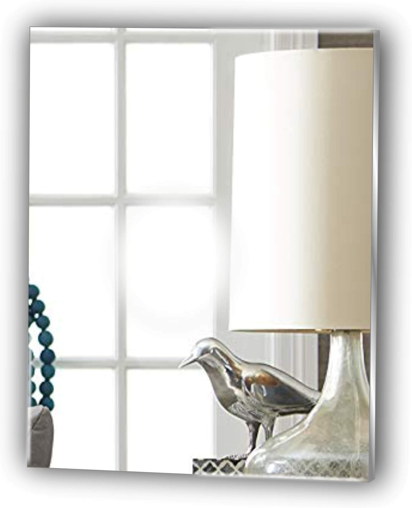 Rectangle Wall Mounted Acrylic Mirror: Frameless, Easy to Stick, Strong, Lightweight