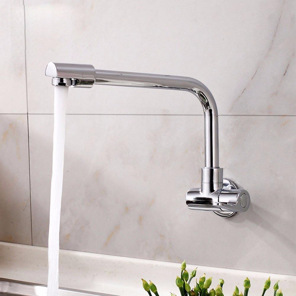 WAWZJ Tap Into The Wall Cooling Rotary Kitchen Basin Faucet