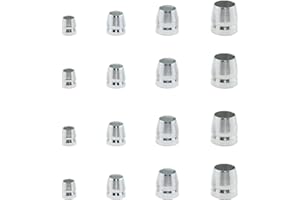 DGZZI 16PCS Tapered Handle Steel Wedge Round Handle Metal Wedge Mallet Handle Wedge Set 8MM 10MM 12MM 14MM Suitable for Hammer and Axes and Sled