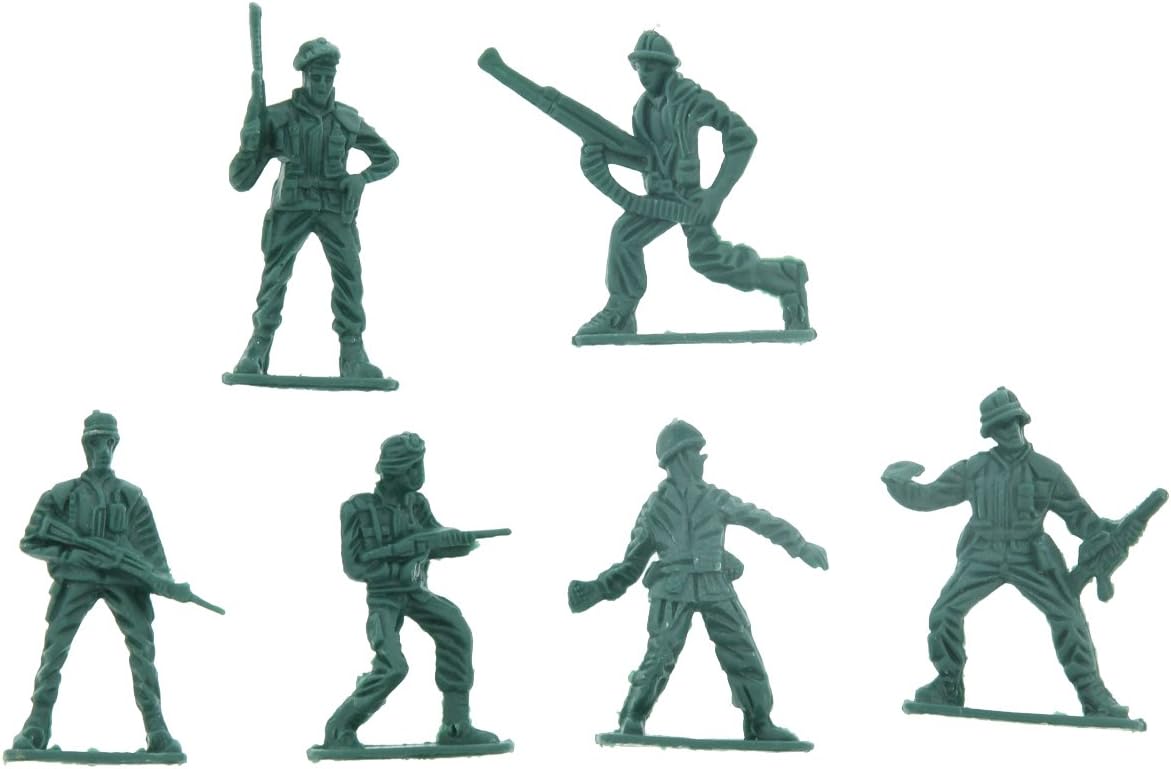 Plastic Army Men - 2" Toy Soldier Figures - 100 Pcs