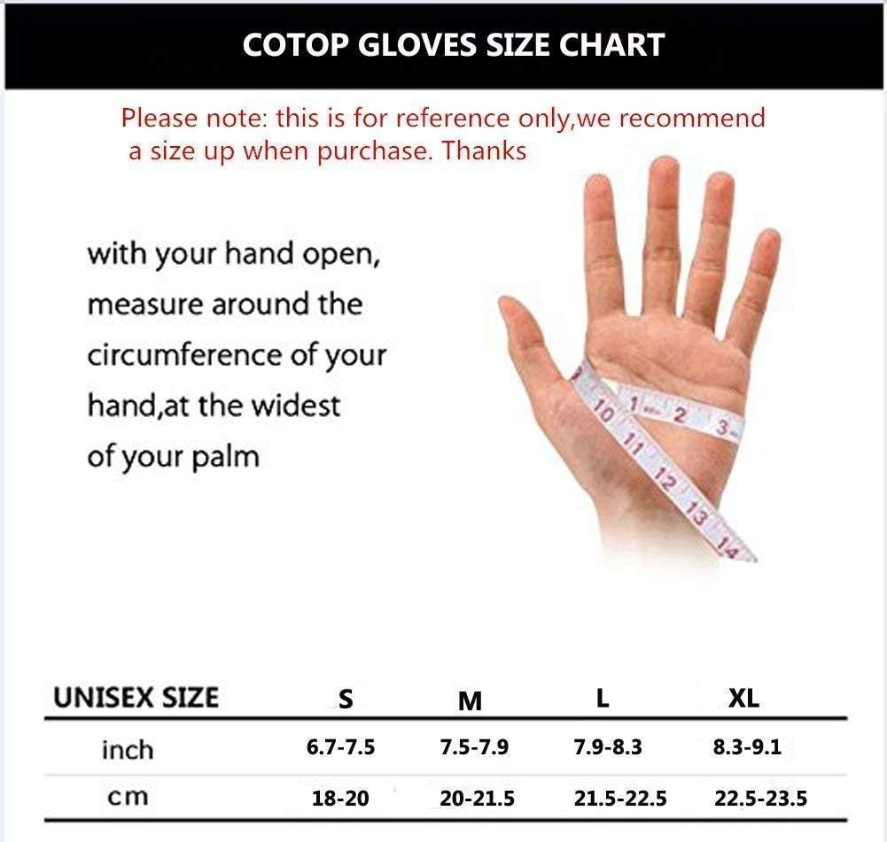 COTOP Cycling Gloves for Men Winter with Touchscreen, Anti-Slip Outdoor Recreation Gloves Women, Cold Weather Full Finger Gloves for Running Sports, Bike, Driving, Climbing: Sports & Outdoors