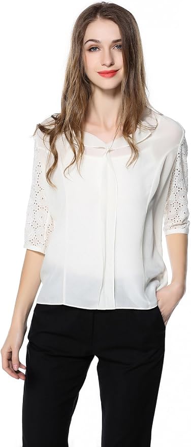 white silk shirt womens