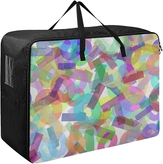 Cajas de almacenamiento debajo de la cama Null One Number Binary Bright