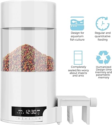 Amazon Com Guofeudallord Automatic Fish Feeder 2019 Upgraded