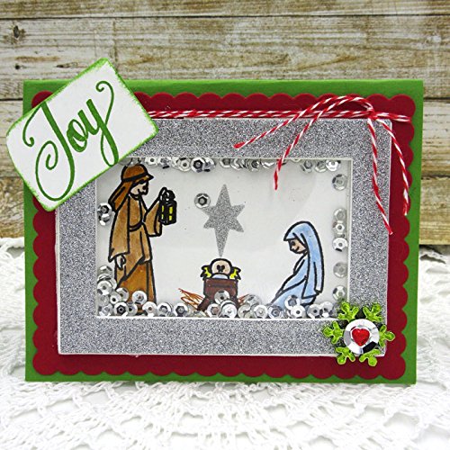 Christian Nativity Christmas Stamps for CardMaking and Scrapbooking