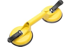 FCHO Glass Suction Cups Heavy Duty Aluminum Vacuum Plate Handle Glass Holder Hooks to Lift Large Glass/Tile Suction Cup Lifter/Moving Glass/Pad for Lifting/Dent Puller