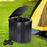 Flintronic Camping Toilet Bags 60 PCS 20L Black Leakproof Waste Bags view 8