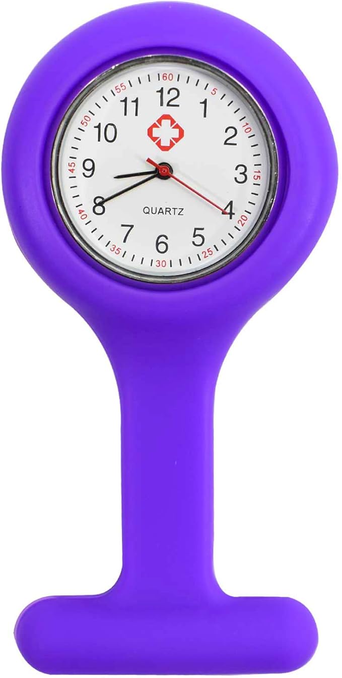 Trixes Nurses Purple Fob Watch Gel Silicone Watch Amazon Co Uk Kitchen Home