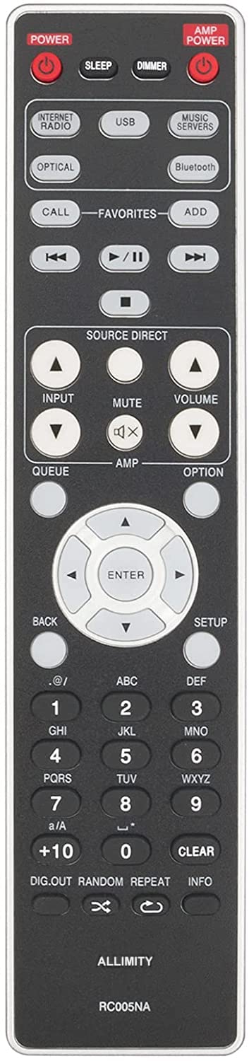 ALLIMITY RC005NA Remote Control Replace fit for Marantz NA6006