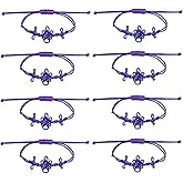 DITUFIDGTS Valentines Day K-Style Bracelet, Friendship Matching Adjustable Bracelets Merch Toys - Handmade Concert Fans Costume Accessories, Gift for Couples, Men and Women(Purple Blue