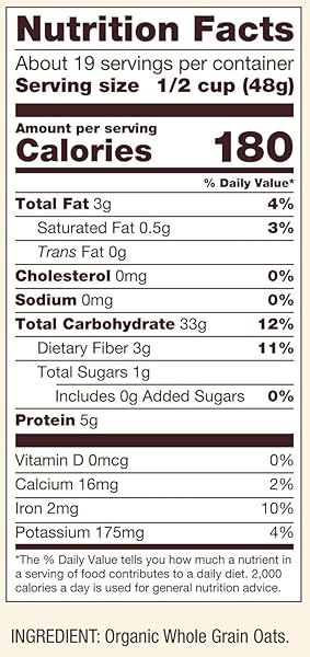 BOB’S RED MILL ORGANIC OLD FASHIONED ROLLED OATS, 32OZ (PACK OF 1) – NON GMO, WHOLE GRAIN, VEGAN, KOSHER