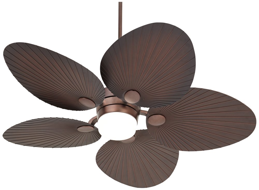 52" Casa Breeze Oil-Brushed Bronze LED Damp Ceiling Fan