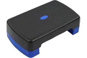 Fitvids 18" Workout Aerobic Stepper Step Platform with 2 Risers, Multiple Colors