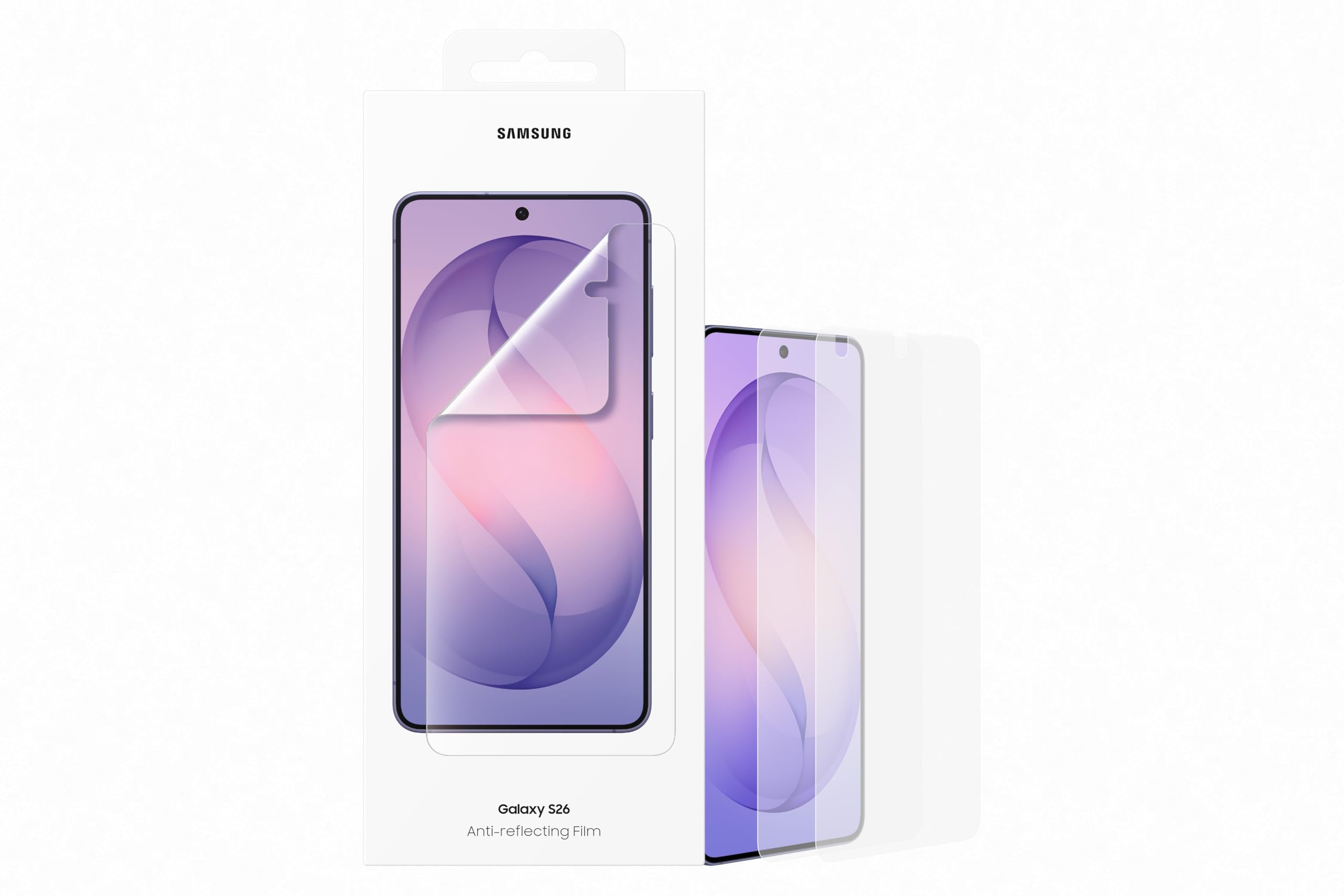 Samsung Anti-Reflecting Screen Protector EF-US942 für das Galaxy S26, Smartphone Displayschutz, entspiegelnder Displayschutz, Displayschutzfolie, Berührungsempfindlichkeit, Transparent
