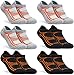 TM-MZS05-KGO_L Tesla Men's 6-Pairs Atheltic No Show Socks Cushioned Comfort w Mesh MZS05