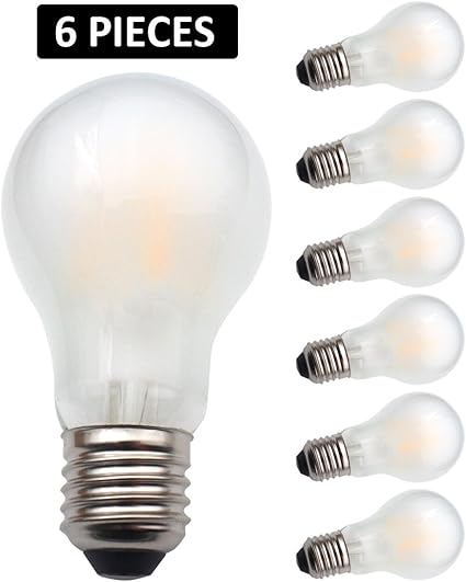Amazon Jcking 6パックない調光機能付きac 110 130 V 2 W A60 E26ねじledクラシックフィラメント電球 W白熱電球交換 ウォームホワイト2700 K Jcking Led電球 通販