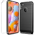 Samsung Galaxy A11 Phone case,Folmeikat with Screen Protector Slim Soft TPU Shock-Absorption Flexible TPU Rubber Full-Body Pr