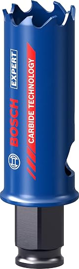 Bosch EXPERT Tough Material Hole Saw 22 x 60 mm for Wood/Metal/Brick