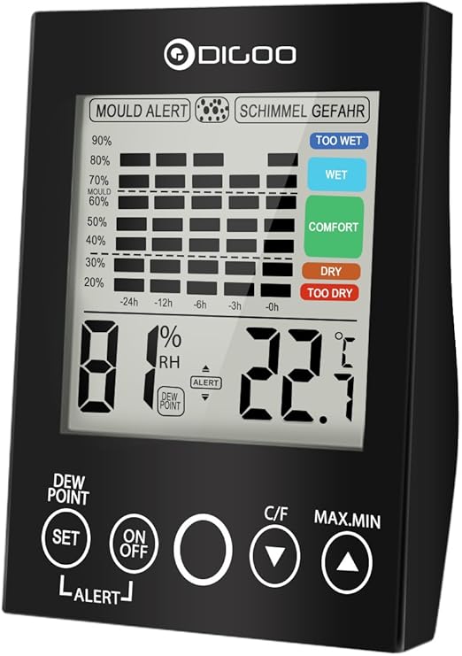 Amazon Com Digoo Th2048 Indoor Thermometer Temperature