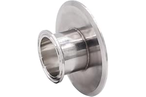 DERNORD Sanitary Concentric Reducer Tri Clamp Clover Stainless Steel 304 Sanitary Fitting End Cap Reducer (Tri Clamp Size: 4 inch x 2 inch)