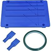 GeekTeches Tape Splicing Set, Blue Splicing Block with 2 Leader Tapes and Sealing Ring for 1/4, 1/2, 1/8, 1 Inch Tapes