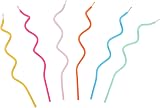 Talking Tables Rainbow Twisted Candles 20x 15cm Tall Cake Topper view 2