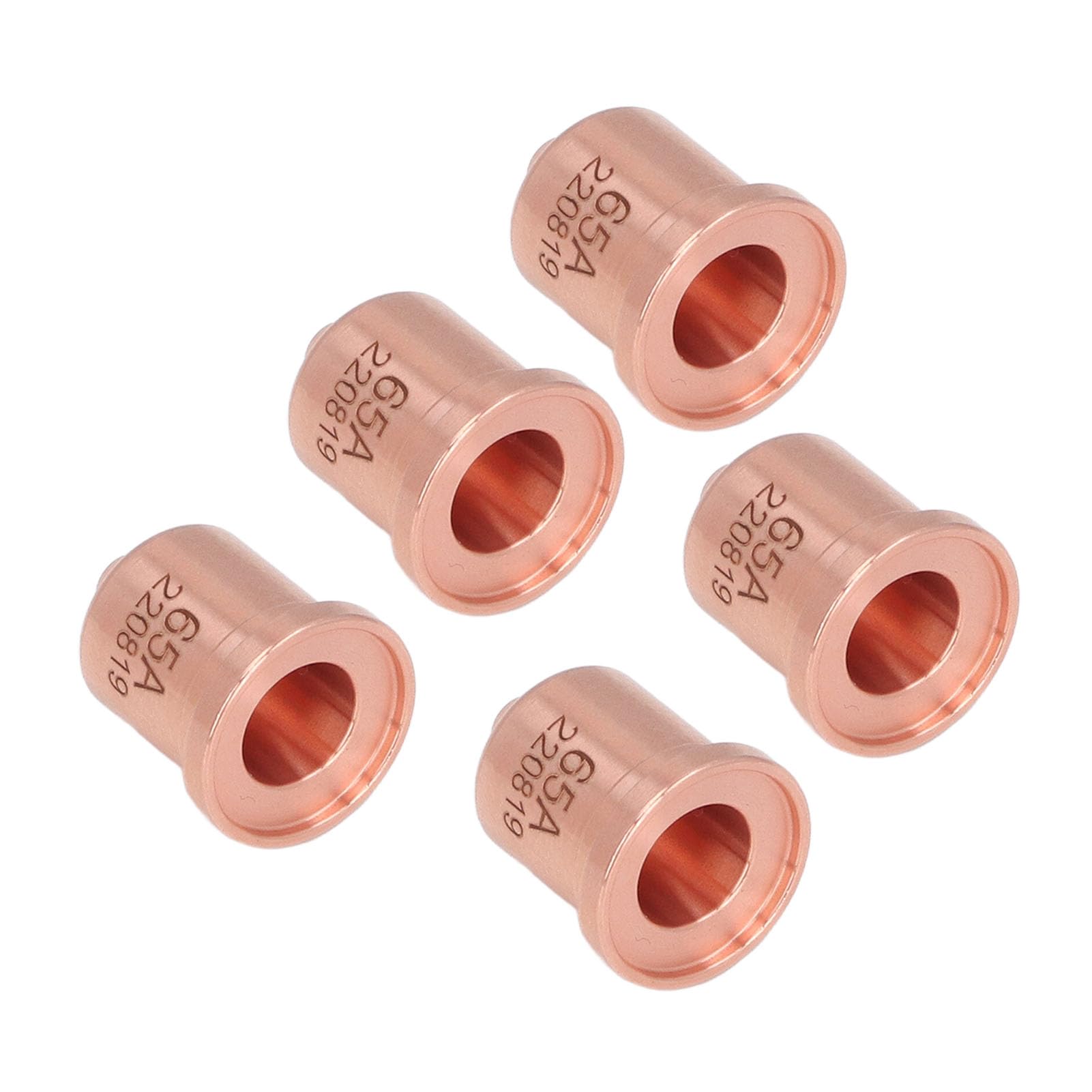 Plasma Electrode Tip, 5Pcs 220819 Light Weight Brass Plasma Cutting Consumables Electrode Tip Nozzles Cups Kit, for PMX 65 85 105 65A