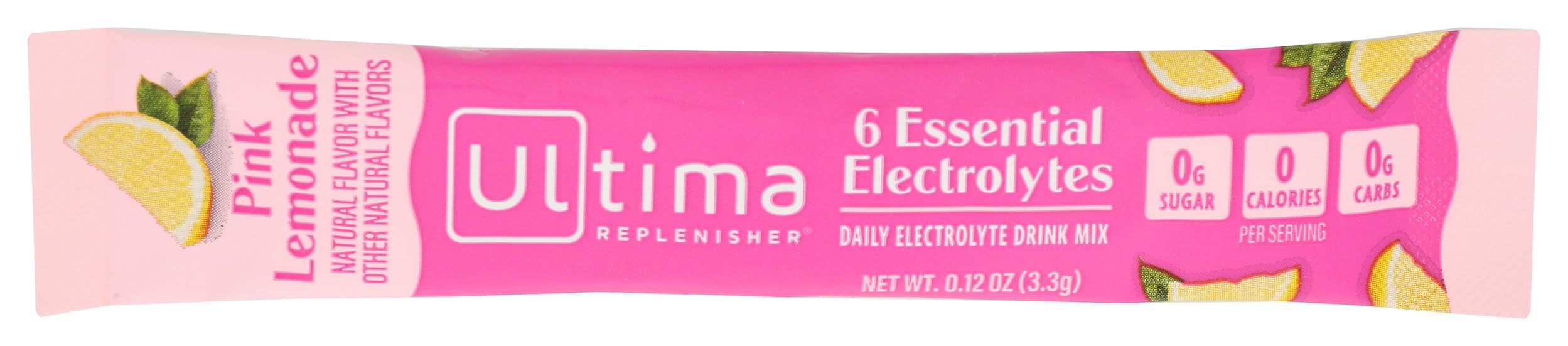 Ultima Replenisher Pink Lemonade Electrolyte Drink Mix Single, 0.12 Oz