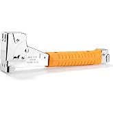 Arrow HT50 Hammer Tacker, Heavy-Duty Manual Stapler | Chrome Steel, Sure-Grip Handle, Rear-Load Magazine, Fits T50 5/16", 3/8" &amp; 1/2" Staples, For Roofing, House Wrap, Insulation