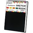 Spiral Bound Sketch Pad - 100 Sheets, 68 Lb/100 GSM Acid-Free Paper, Perforated Pages For Easy Tear - View #9