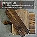Made in USA Walnut Cutting Board by Virginia Boys Kitchens - Butcher Block made from Sustainable Hardwood (Handle - 10x16)