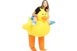 JYZCOS Inflatable Yellow Duck Costume Hen Stag Night Halloween Animal Fancy Dress (Adult Duck)