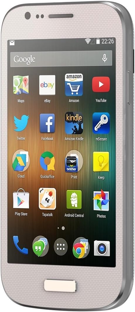 RCA M1 4.0 Unlocked Cell Phone, Dual SIM, 5MP Camera, Android 4.4, 1.3GHz (White)