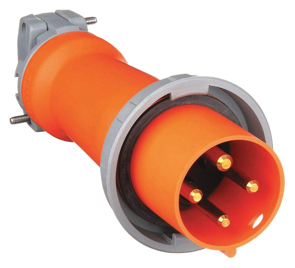 IEC Pin and Sleeve Plug, 3P, 4W, 100A, 250V Electric Plugs