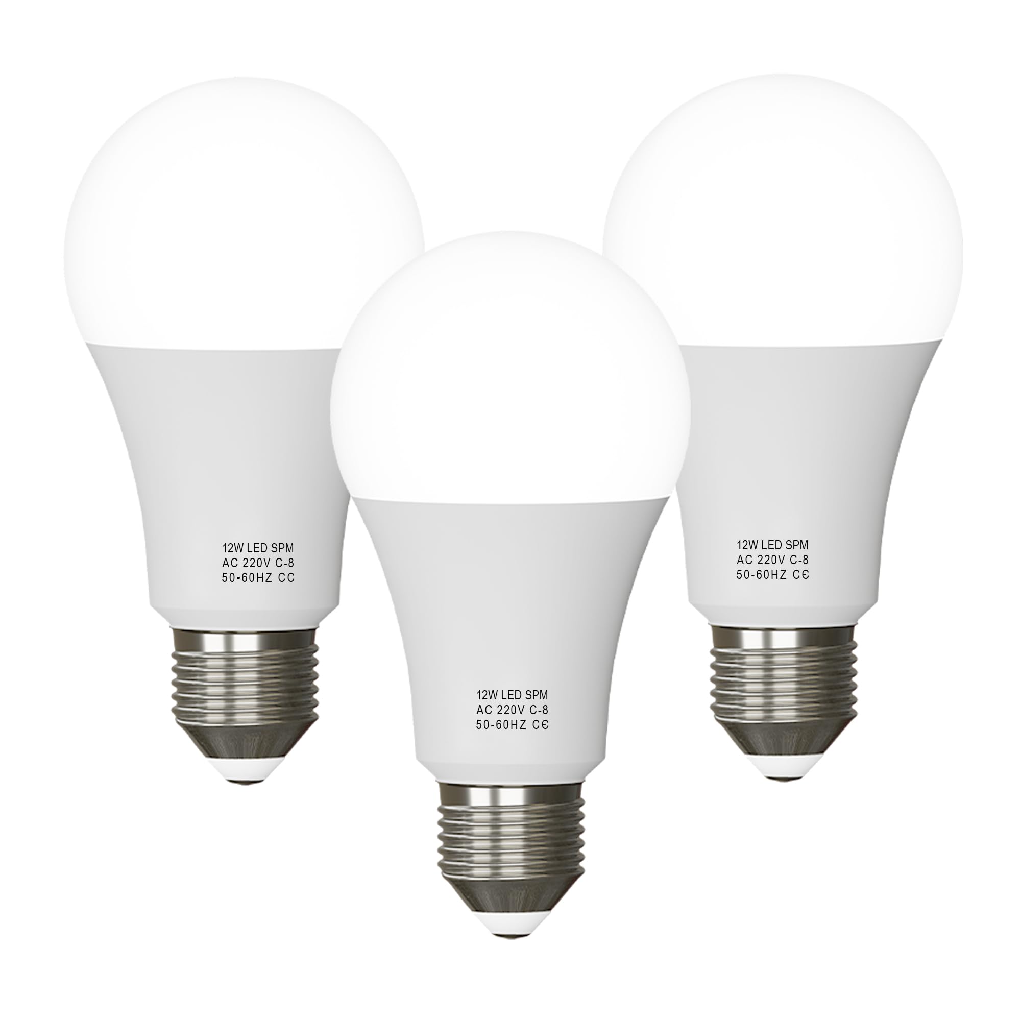 LEDSone B22 Bayonet LED Light Bulb, GLS B22 LED Bulbs Cool White 6000K, Energy Saver Bulb, 80lm/W Lumen, Non-Dimmable (Pack 3, 25 Watt)