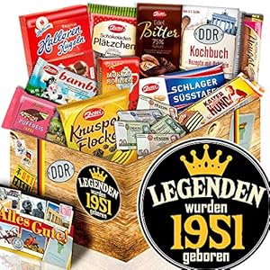 Legenden 1951 / DDR Schoko Box / Geburtstagsgeschenke Freund