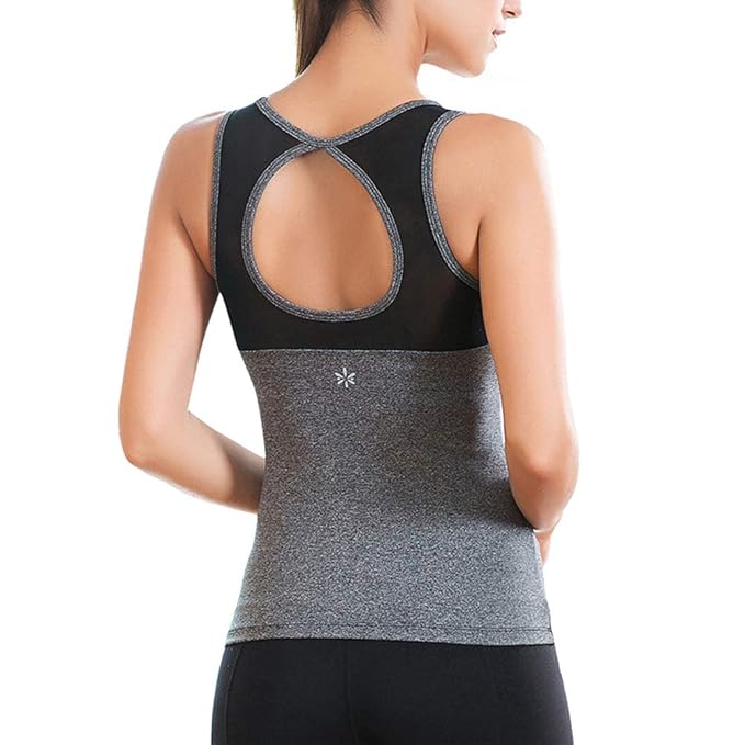 Amazon.com: Camiseta sin mangas para mujer con espalda ...