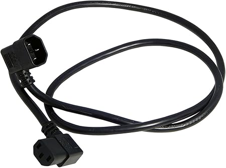 Amazon Com Well Shin C13 C14 Angled 10a 4 9ft Power Cord H05vv F49 Computers Accessories