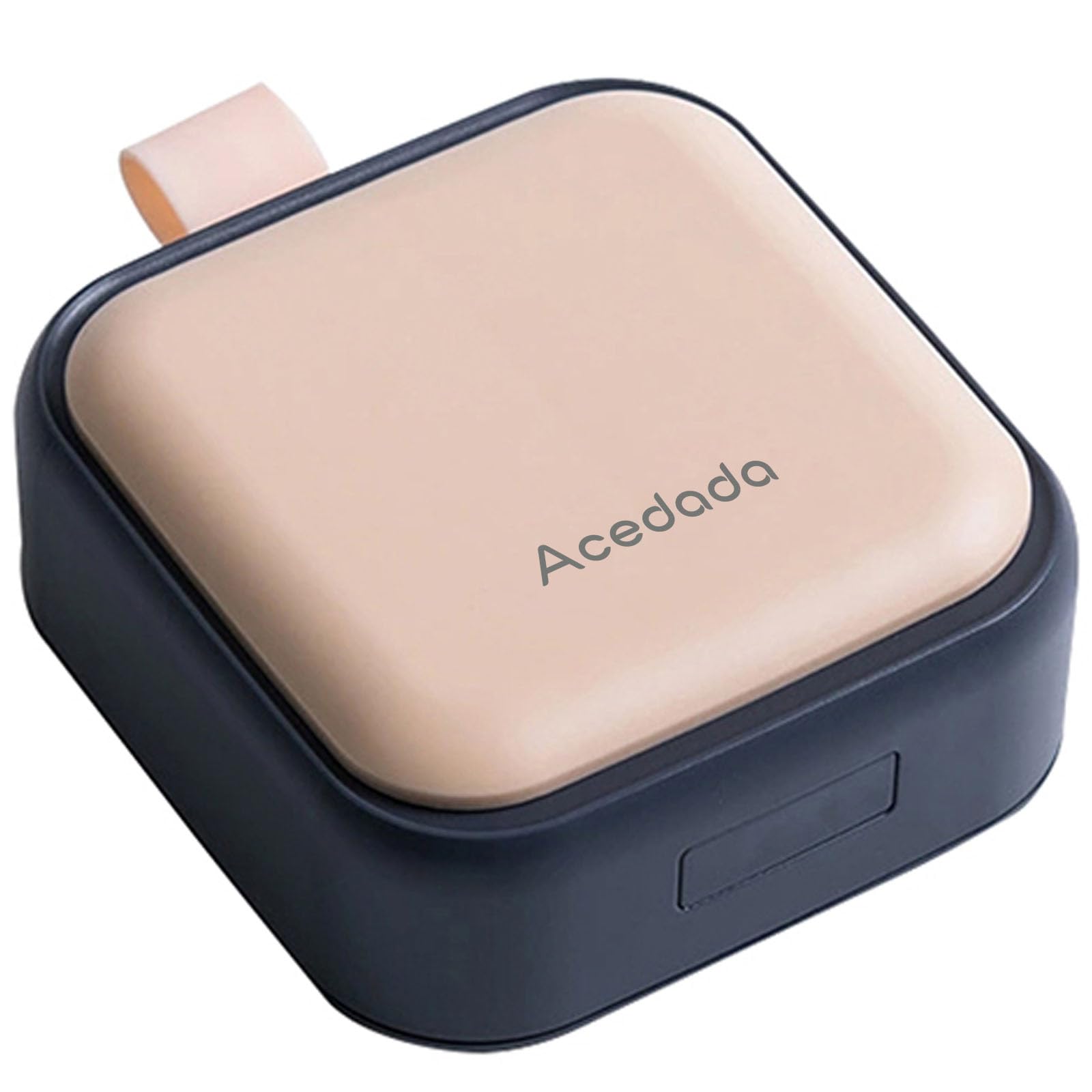 Photo 1 of Small Pill Case, Cute Pill Box - Acedada Travel Daily Pill Organizer, Portable Pretty Pill Container for Purse Pocket, Compact Medicine Holder for Vitamins, Fish Oils, Supplements, Pink