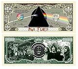 Pink Floyd Limited Edition $Million Dollar$ Collectible Bill in Currency Protector - Novelty Merchandise - Fun Collectable