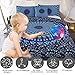 Sleepwish 4 Pieces Blue Mandala Duvet Cover Set Full Size for Kids Boys Girls Paisley Bohemian Bedding Set, 1 Duvet Cover 2 Pillowcases 1 Cushion Cover