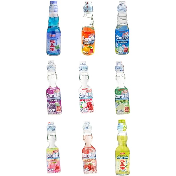 Amazon.com : Ramune Japanese Soft Drink Mix Variety 6 Flavors 6