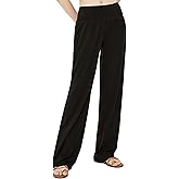 Urban CoCo Women's Comfy Yoga Pants Casual Wide Leg Sweatpants High Waist Stretch Trousers with Pockets